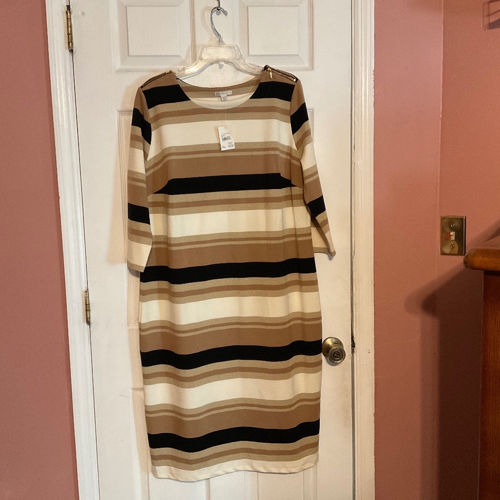 Womens striped sweater dress
